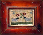 Two Sheep Meeting Punchneedle