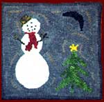 Snowman at Night kit and Pattern